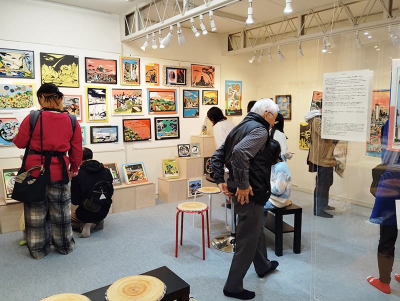 貸しギャラリーの展示の様子